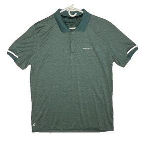 Eddie Bauer Men's Green Polo Shirt Size Medium